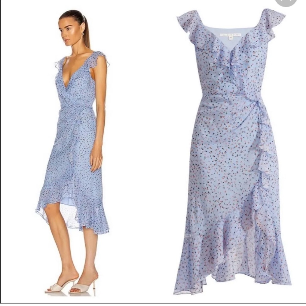 Veronica Beard Amal Floral Dress | Color: Blue | Size: 8